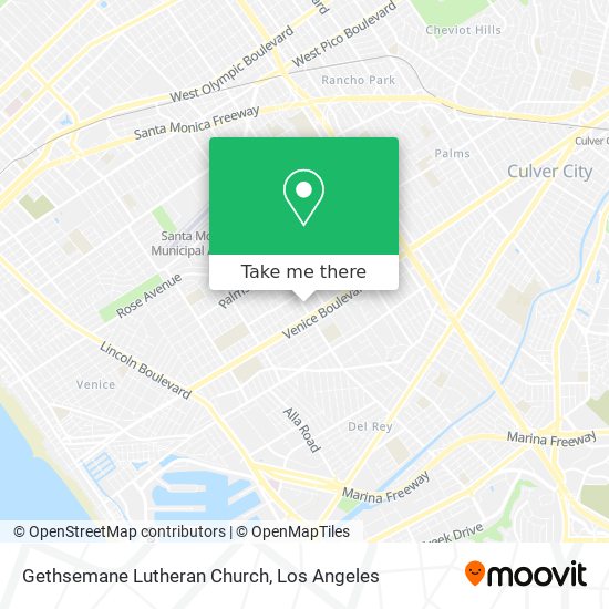 Mapa de Gethsemane Lutheran Church