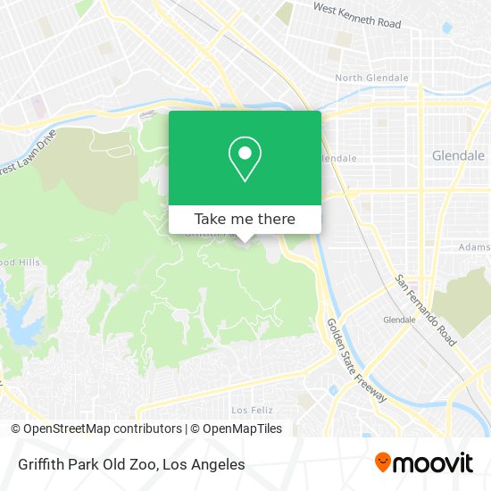 Mapa de Griffith Park Old Zoo