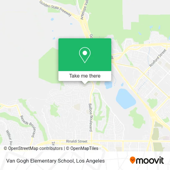 Mapa de Van Gogh Elementary School