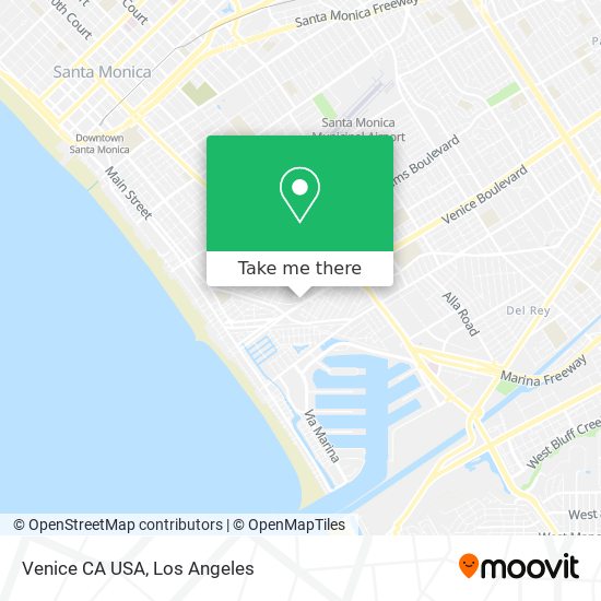 Mapa de Venice CA USA