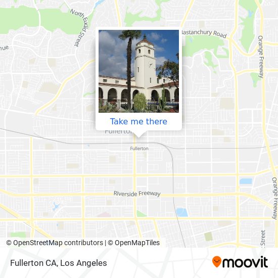 Mapa de Fullerton CA
