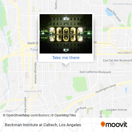 Mapa de Beckman Institute at Caltech