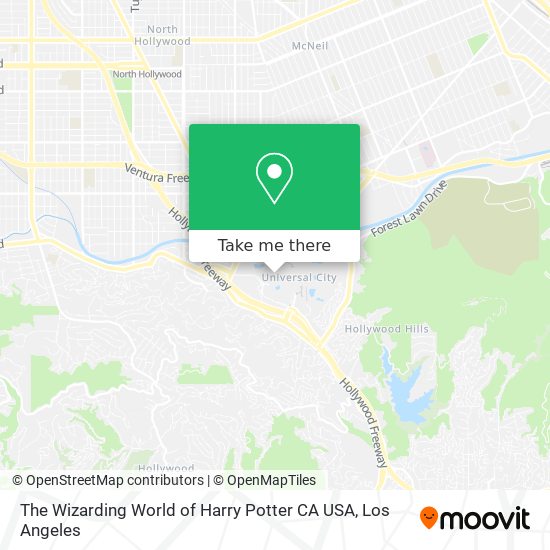 Mapa de The Wizarding World of Harry Potter CA USA