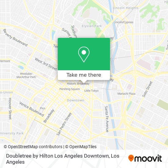 Mapa de Doubletree by Hilton Los Angeles Downtown