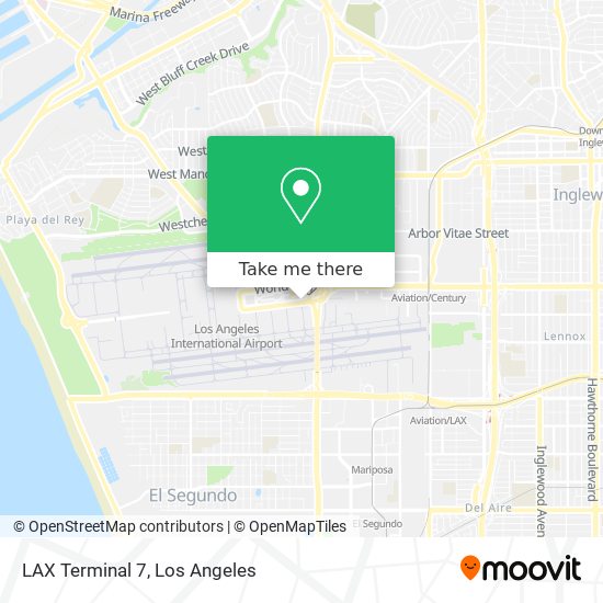 Mapa de LAX Terminal 7
