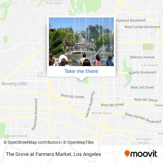 The Grove at Farmers Market map