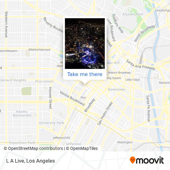 Mapa de L A Live