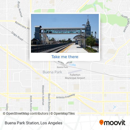 Buena Park Station map
