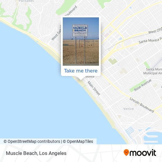 Mapa de Muscle Beach