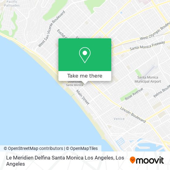 Le Meridien Delfina Santa Monica Los Angeles map