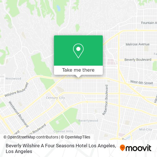 Beverly Wilshire A Four Seasons Hotel Los Angeles map