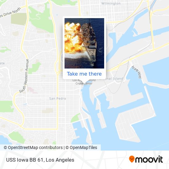 Mapa de USS Iowa BB 61