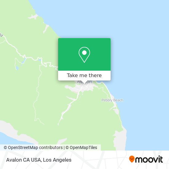 Avalon CA USA map