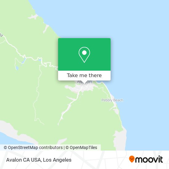 Mapa de Avalon CA USA