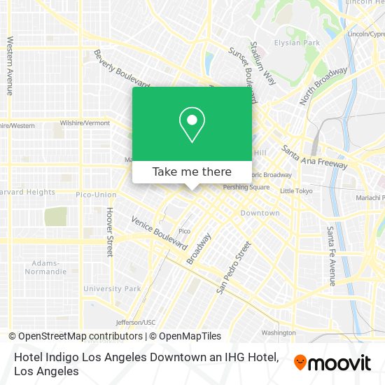 Mapa de Hotel Indigo Los Angeles Downtown an IHG Hotel