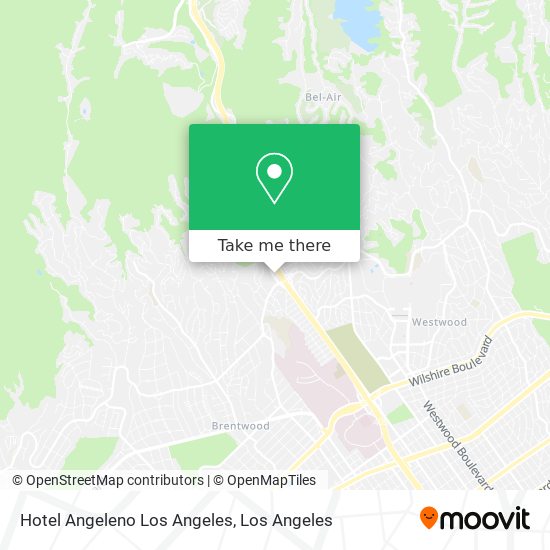 Hotel Angeleno Los Angeles map