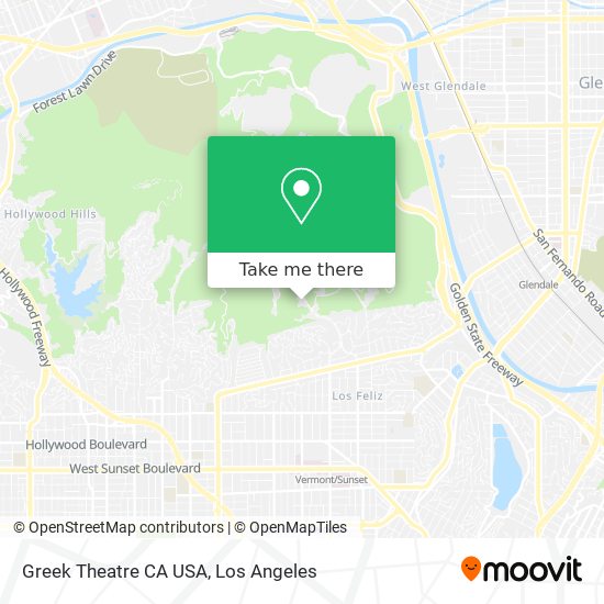 Greek Theatre CA USA map