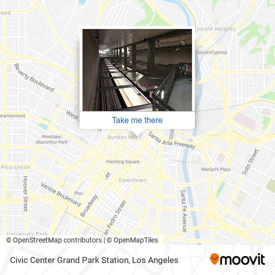 Civic Center Grand Park Station map