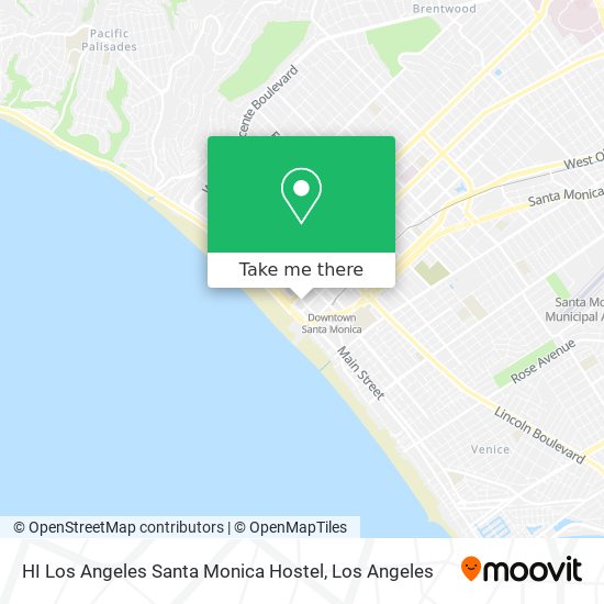 Mapa de HI Los Angeles Santa Monica Hostel