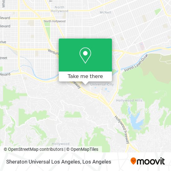 Sheraton Universal Los Angeles map