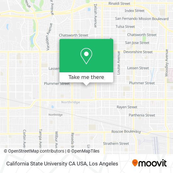 Mapa de California State University CA USA