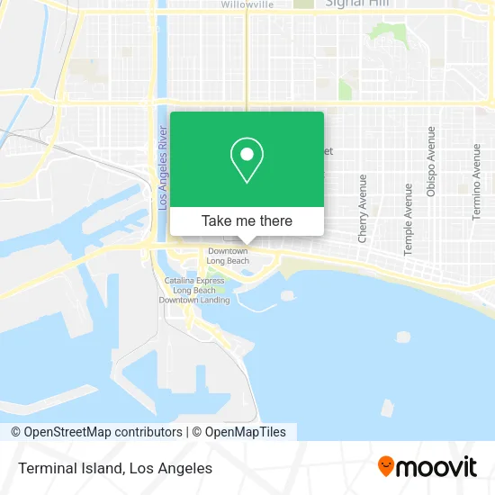 Mapa de Terminal Island
