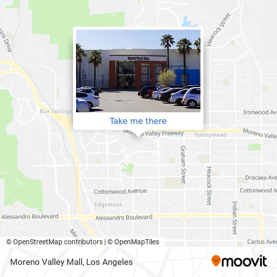 Moreno Valley Mall map