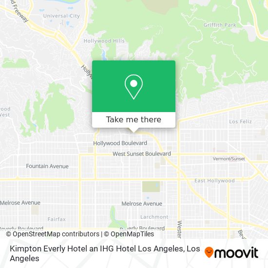 Kimpton Everly Hotel an IHG Hotel Los Angeles map