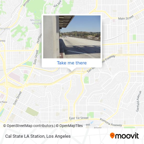 Cal State LA Station map