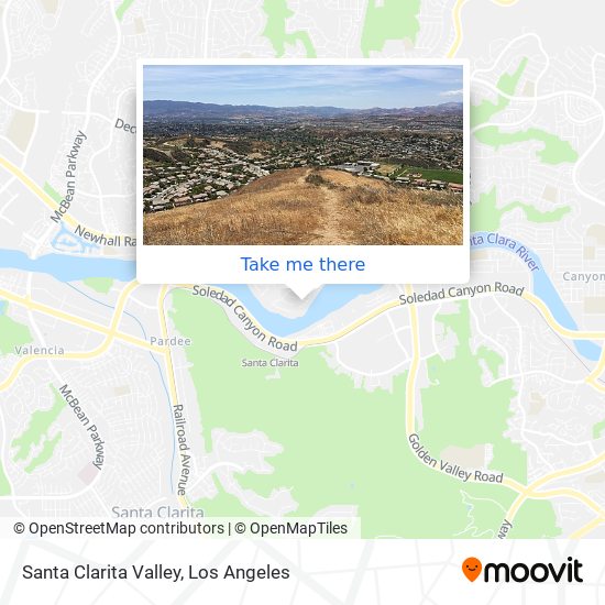 Santa Clarita Valley map