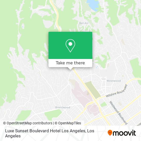 Mapa de Luxe Sunset Boulevard Hotel Los Angeles