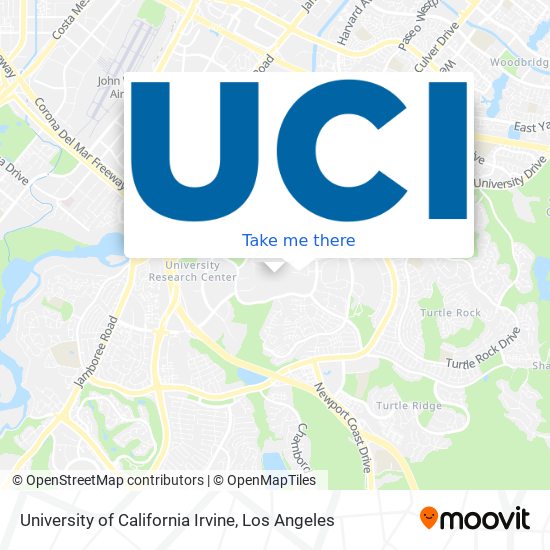 University of California Irvine map