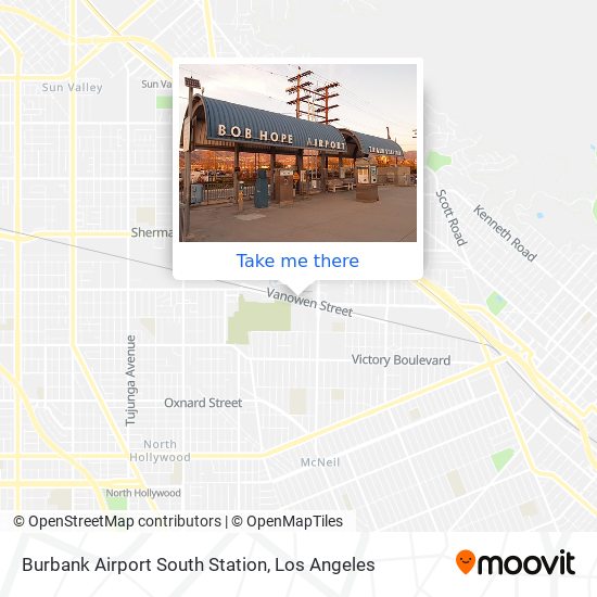 Burbank Airport South Station map