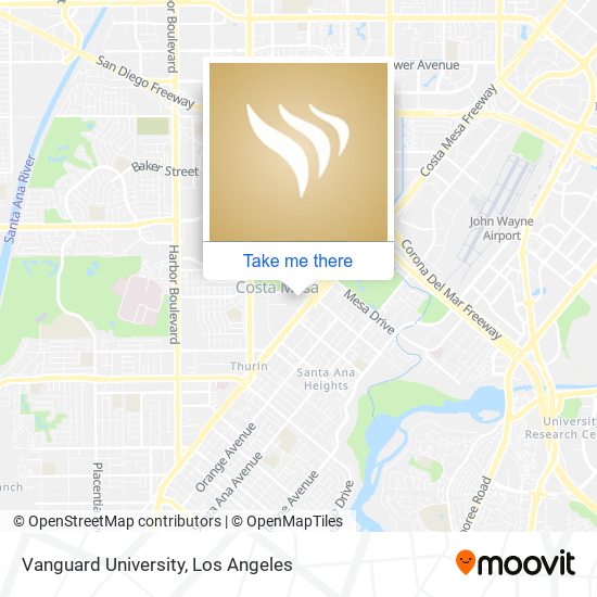 Vanguard University map