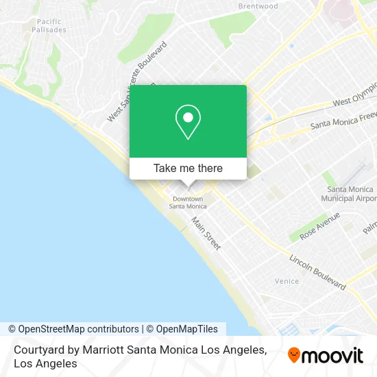 Mapa de Courtyard by Marriott Santa Monica Los Angeles