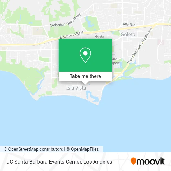 UC Santa Barbara Events Center map