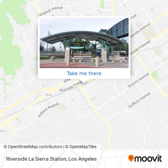 Riverside La Sierra Station map