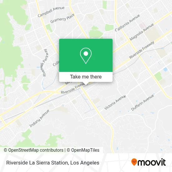 Riverside La Sierra Station map