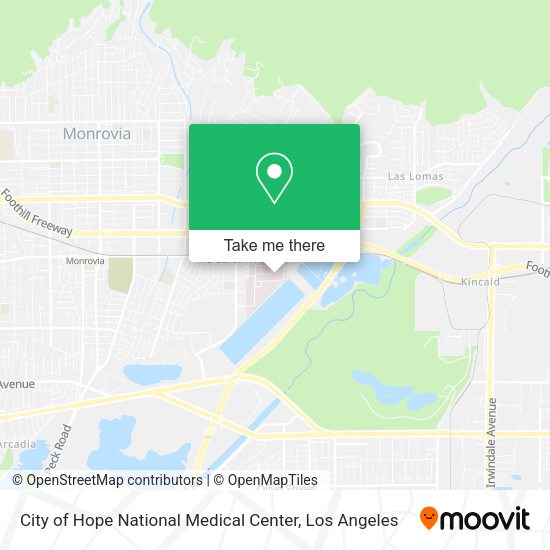 Mapa de City of Hope National Medical Center