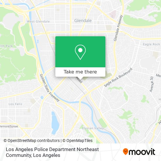 Los Angeles Police Department Northeast Community map