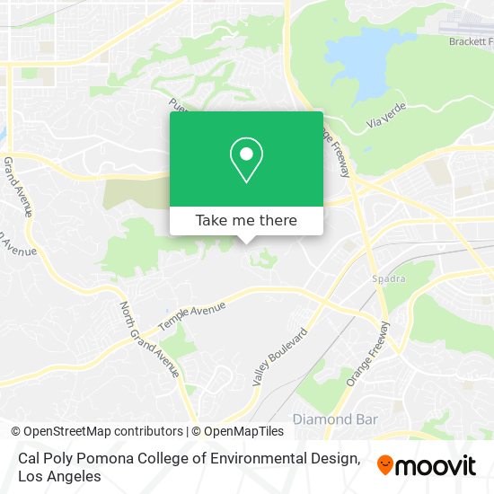 Mapa de Cal Poly Pomona College of Environmental Design