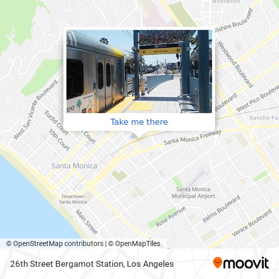 26th Street Bergamot Station map