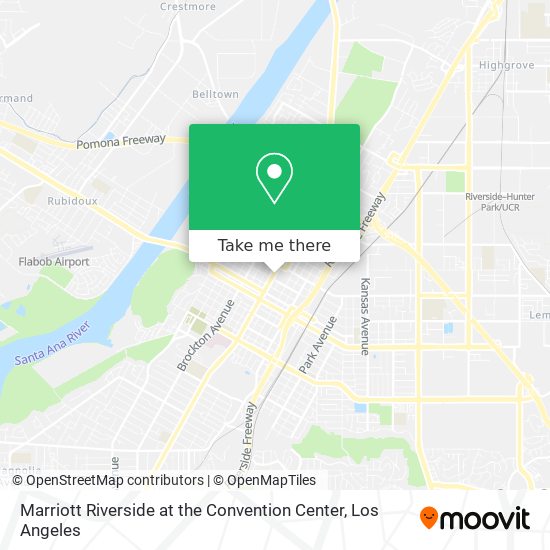 Marriott Riverside at the Convention Center map