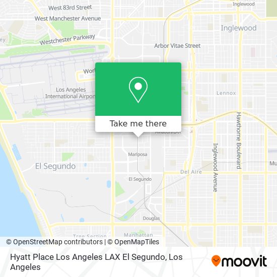 Mapa de Hyatt Place Los Angeles LAX El Segundo