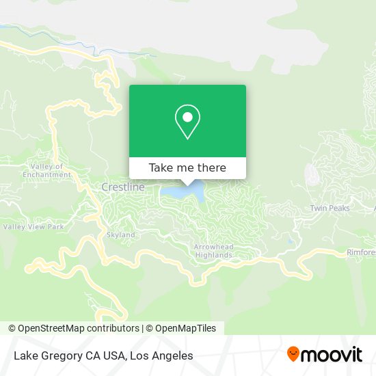 Mapa de Lake Gregory CA USA