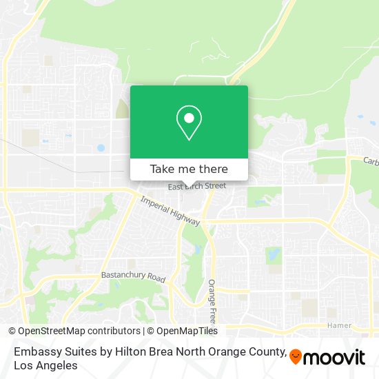 Embassy Suites by Hilton Brea North Orange County map
