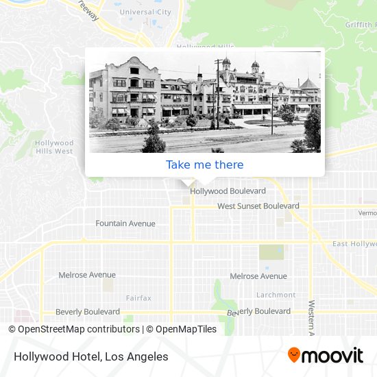 Hollywood Hotel map