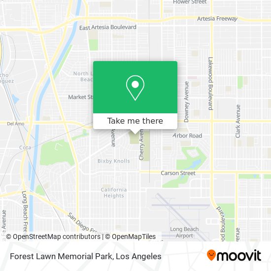 Forest Lawn Memorial Park map