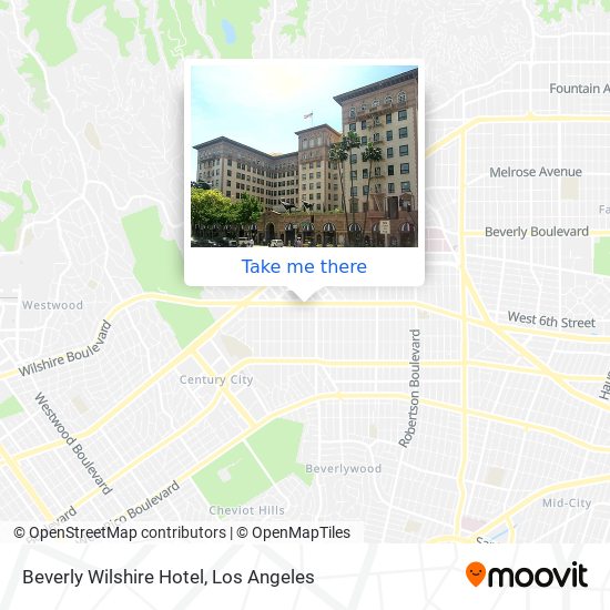 Beverly Wilshire Hotel map