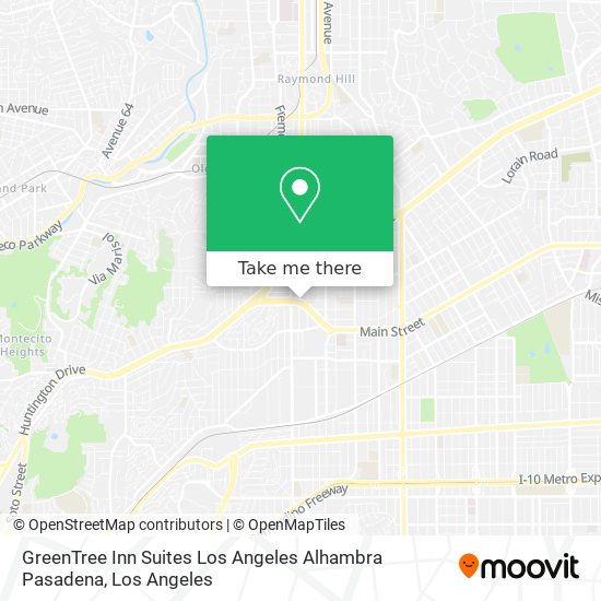 GreenTree Inn Suites Los Angeles Alhambra Pasadena map